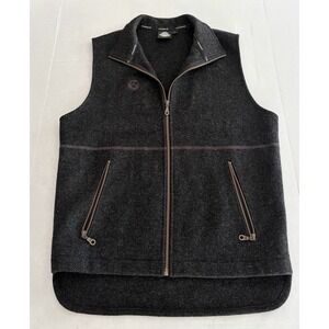 Swandri Men's Small Full‎ Zip Wool Vest